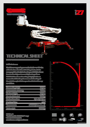 Pásové kloubové pracovní plošiny CMC i27