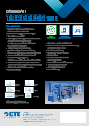 Pásové kloubové pracovní plošiny CTE Traccess 160 E