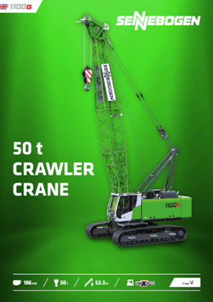 Pásové jeřáby s příhradovým výložníkem Sennebogen 1100G
