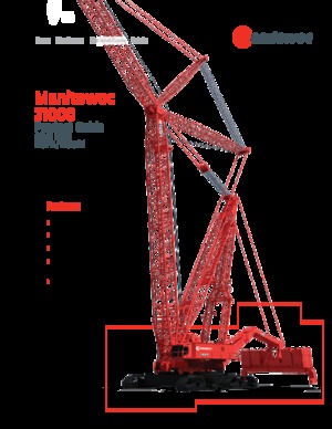 Pásové jeřáby s příhradovým výložníkem Manitowoc 31000