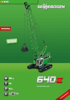 Pásové jeřáby s příhradovým výložníkem Sennebogen 640 HD
