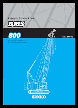 Pásové jeřáby s příhradovým výložníkem Kobelco BMS800