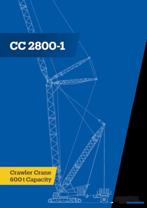 Pásové jeřáby s příhradovým výložníkem Demag CC 2800-1
