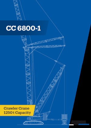 Pásové jeřáby s příhradovým výložníkem Demag CC 6800-1