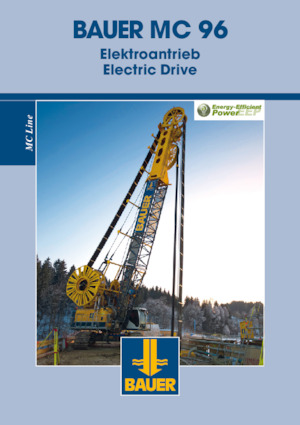 Pásové jeřáby s příhradovým výložníkem BAUER Group eMC 96