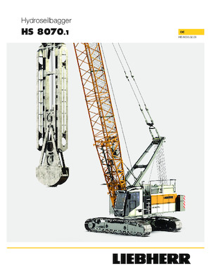 Pásové jeřáby s příhradovým výložníkem Liebherr HS 8070.1