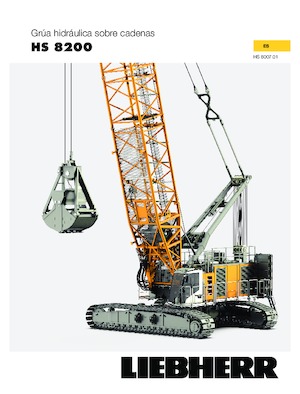 Pásové jeřáby s příhradovým výložníkem Liebherr HS 8200