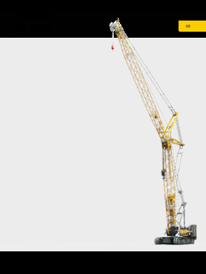 Pásové jeřáby s příhradovým výložníkem Liebherr LR 1110 