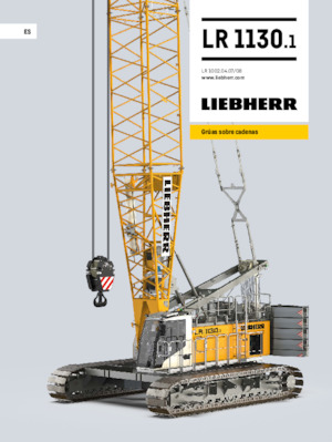 Pásové jeřáby s příhradovým výložníkem Liebherr LR 1130.1