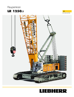 Pásové jeřáby s příhradovým výložníkem Liebherr LR 1250.1