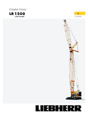 Pásové jeřáby s příhradovým výložníkem Liebherr LR 1250