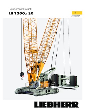 Pásové jeřáby s příhradovým výložníkem Liebherr LR 1300.1 SX 