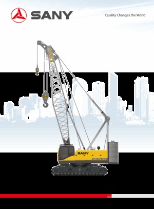 Pásové jeřáby s příhradovým výložníkem Sany SCC1000E