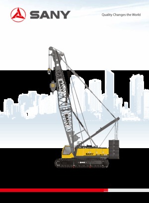 Pásové jeřáby s příhradovým výložníkem Sany SCC1800