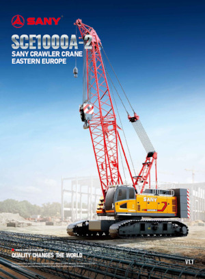 Pásové jeřáby s příhradovým výložníkem Sany SCE1000A-2