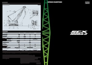 Pásové jeřáby s příhradovým výložníkem Hitachi Sumitomo SCX1000A-3