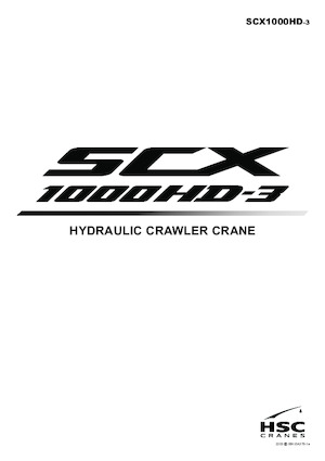 Pásové jeřáby s příhradovým výložníkem Hitachi Sumitomo SCX1000HD-3