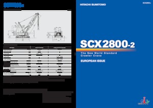 Pásové jeřáby s příhradovým výložníkem Hitachi Sumitomo SCX2800-2