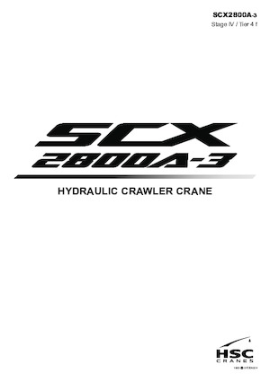 Pásové jeřáby s příhradovým výložníkem Hitachi Sumitomo SCX2800A-3