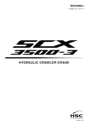 Pásové jeřáby s příhradovým výložníkem Hitachi Sumitomo SCX3500-3