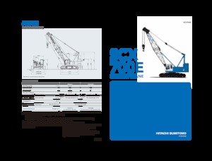 Pásové jeřáby s příhradovým výložníkem Hitachi Sumitomo SCX700E