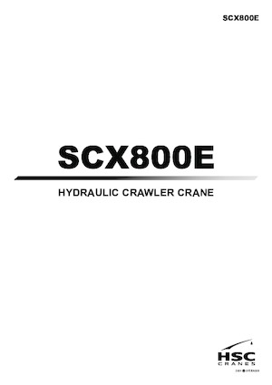 Pásové jeřáby s příhradovým výložníkem Hitachi Sumitomo SCX800E