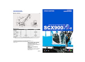 Pásové jeřáby s příhradovým výložníkem Hitachi Sumitomo SCX900HD-2