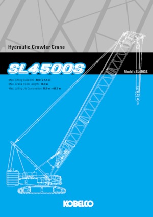 Pásové jeřáby s příhradovým výložníkem Kobelco SL4500S