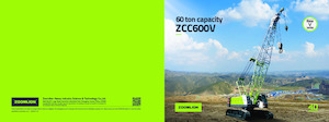 Pásové jeřáby s příhradovým výložníkem Zoomlion ZCC600V