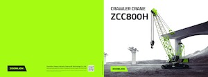 Pásové jeřáby s příhradovým výložníkem Zoomlion ZCC800H