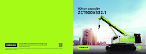 Pásové jeřáby s teleskopickým výložníkem Zoomlion ZCT900V532.1