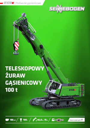 Pásové jeřáby s teleskopickým výložníkem Sennebogen 6103 E