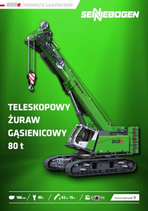 Pásové jeřáby s teleskopickým výložníkem Sennebogen 683E