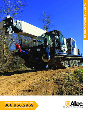 Pásové jeřáby s teleskopickým výložníkem Altec AC45-127S-TC