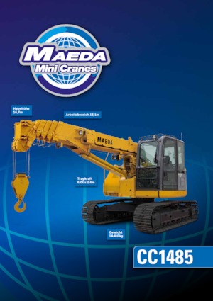 Pásové jeřáby s teleskopickým výložníkem Maeda CC 1485