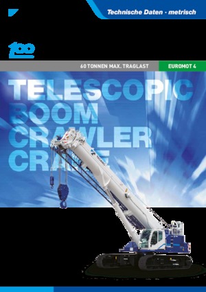 Pásové jeřáby s teleskopickým výložníkem Tadano GTC-600