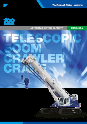 Pásové jeřáby s teleskopickým výložníkem Tadano GTC-600