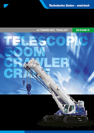 Pásové jeřáby s teleskopickým výložníkem Tadano GTC-600EX
