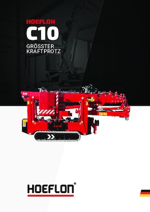 Pásové jeřáby s teleskopickým výložníkem Hoeflon Hoeflon C10