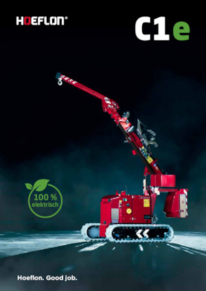 Pásové jeřáby s teleskopickým výložníkem Hoeflon Hoeflon C1e