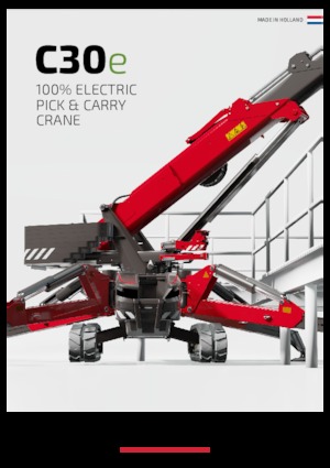 Pásové jeřáby s teleskopickým výložníkem Hoeflon Hoeflon C30e