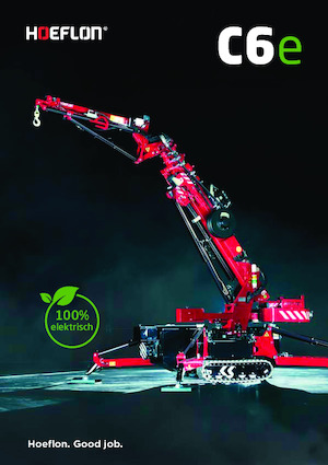 Pásové jeřáby s teleskopickým výložníkem Hoeflon Hoeflon C6e
