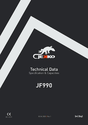 Pásové jeřáby s teleskopickým výložníkem Jekko JF990