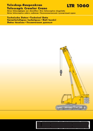 Pásové jeřáby s teleskopickým výložníkem Liebherr LTR 1060