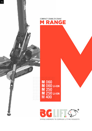 Pásové jeřáby s teleskopickým výložníkem BG Lift M 060 Li-ion