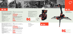 Pásové jeřáby s teleskopickým výložníkem BG Lift M 250