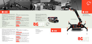 Pásové jeřáby s teleskopickým výložníkem BG Lift M 400