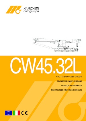 Pásové jeřáby s teleskopickým výložníkem Marchetti Orsa 45.32L