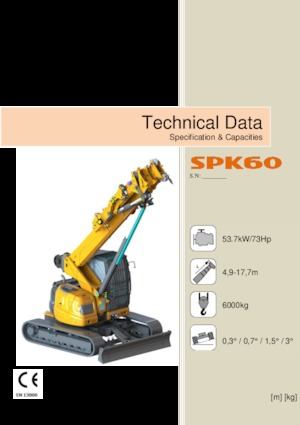 Pásové jeřáby s teleskopickým výložníkem Jekko SPK60