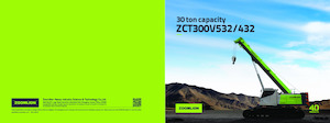 Pásové jeřáby s teleskopickým výložníkem Zoomlion ZCT300V532